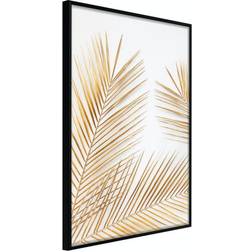 Arkiio Affisch Golden Palm Leaves [Poster] 40x60 Poster